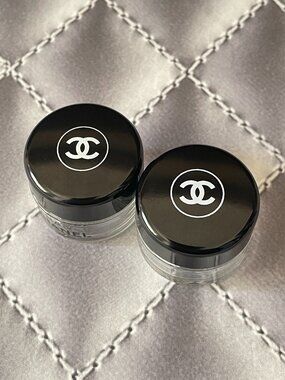 CHANEL Glass Jar Mini Travel Size with Spatula x 2 MINT